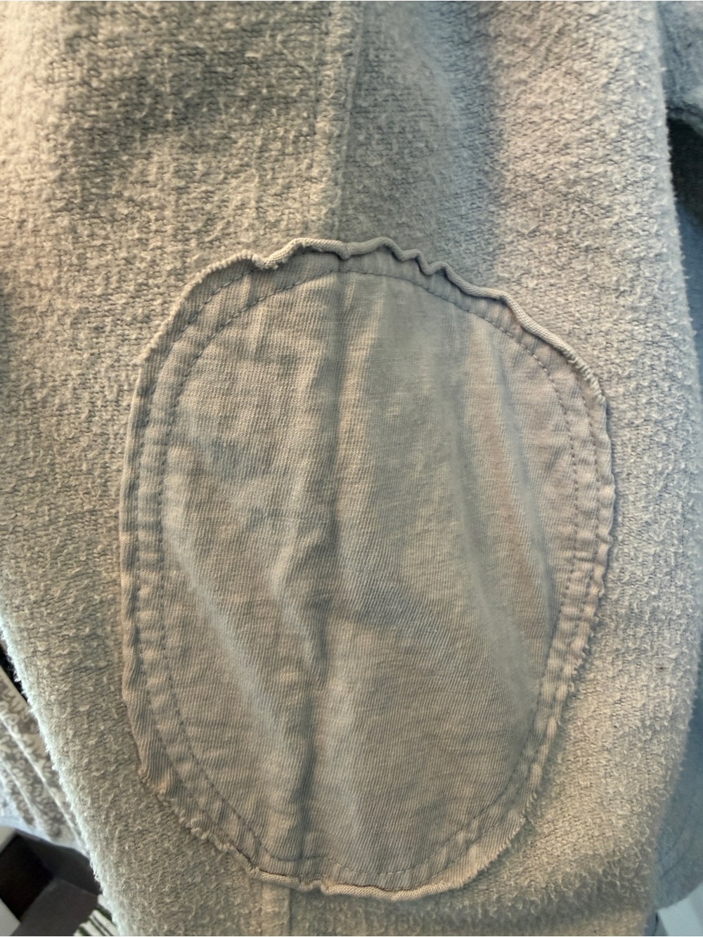 Free People Pale Blue Teddy Button-Front Jacket - Picture 8 of 8